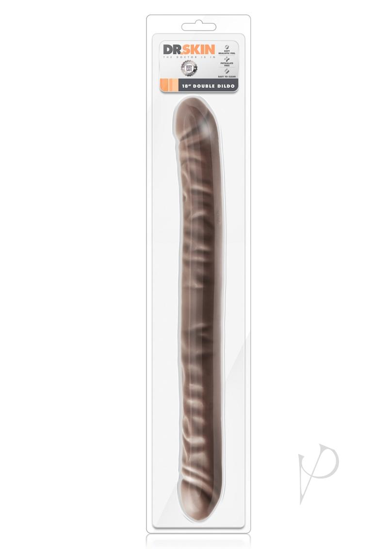 Dr Skin Double Dildo 18 Chocolate