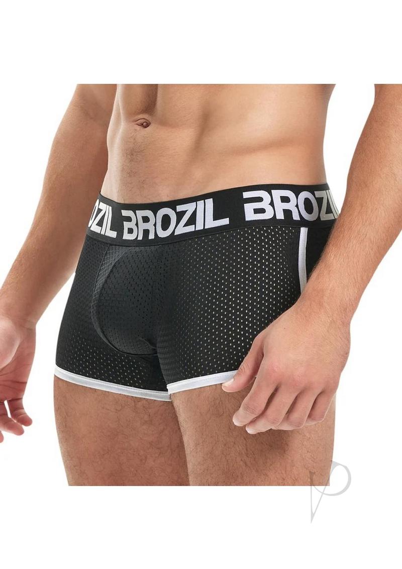 Brozil Mesh Boxer S/m Blk
