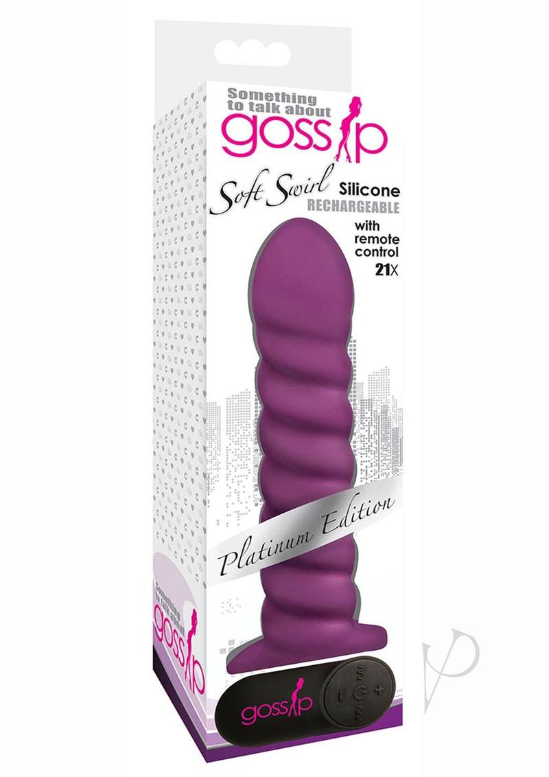 Gossip Soft Swirl Vibrator Purple(disc)