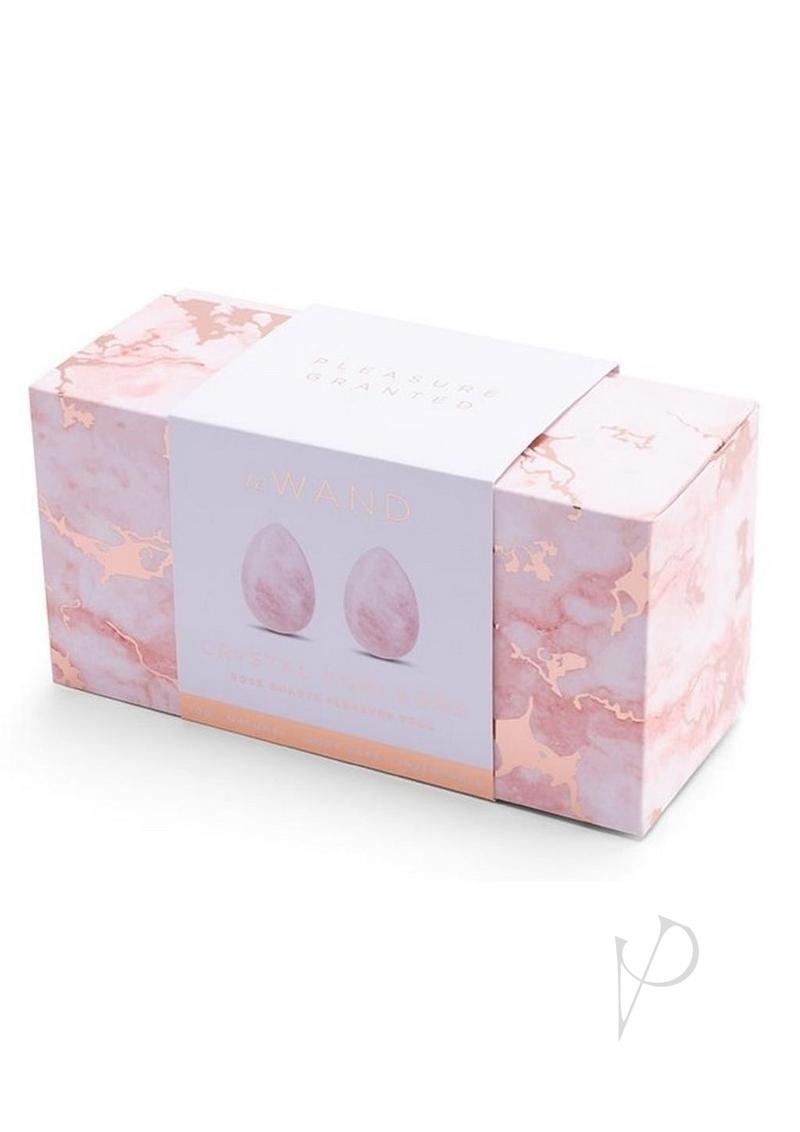 Le Wand Crystal Yoni Eggs Rose Qtz