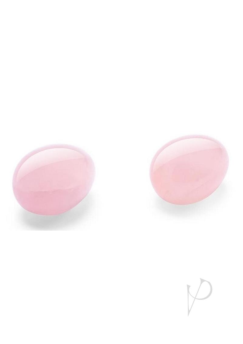 Le Wand Crystal Yoni Eggs Rose Qtz