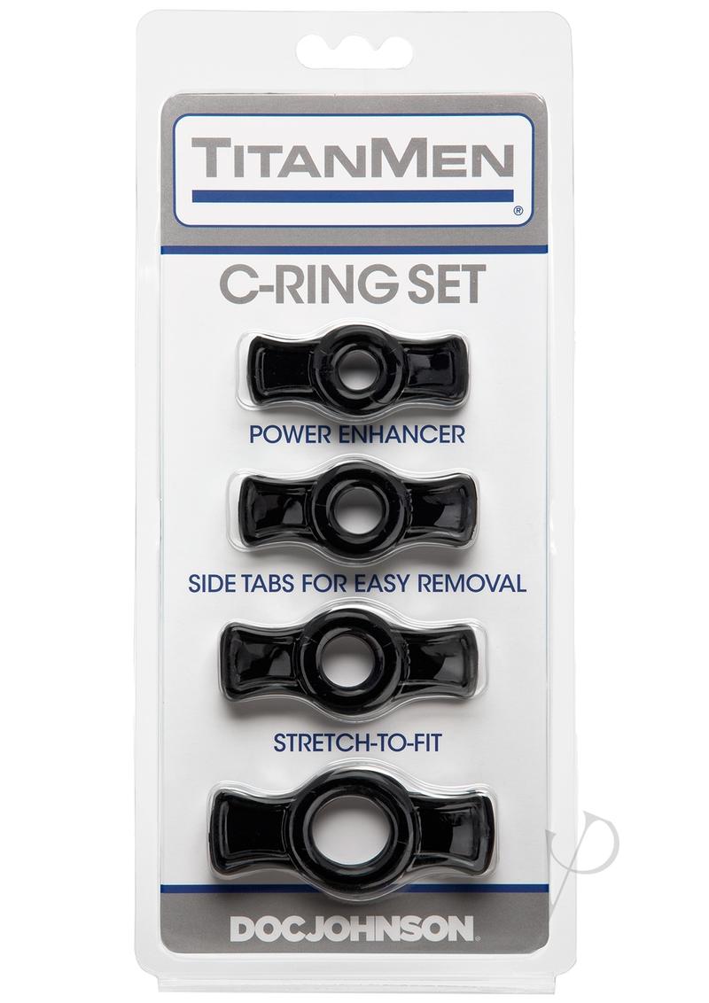 Titanmen Cock Ring Set Black
