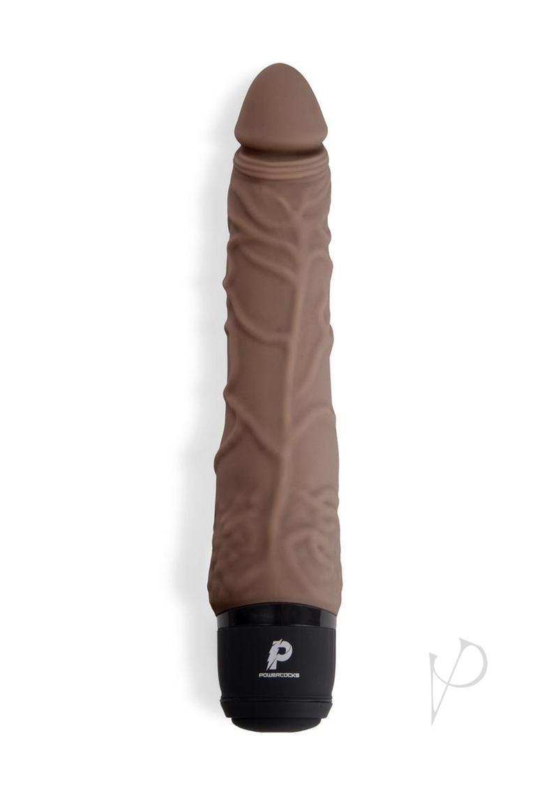 Pc Realistic Vibrator 7 Drk Brn