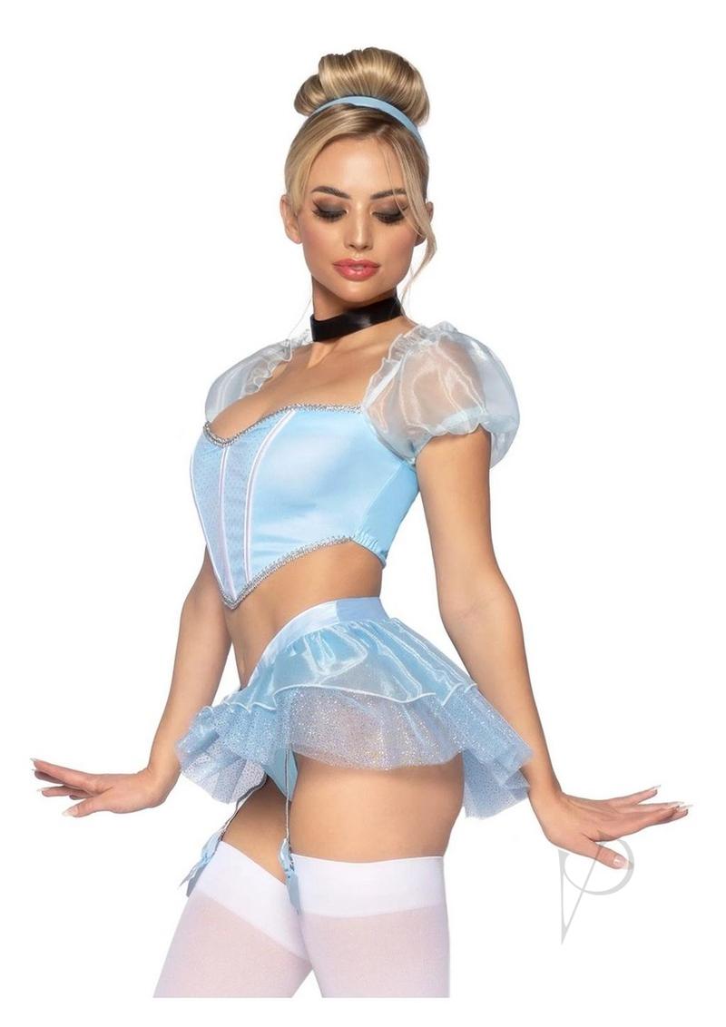 Glass Slipper Cinderela 4pc Sm Blu(sale)