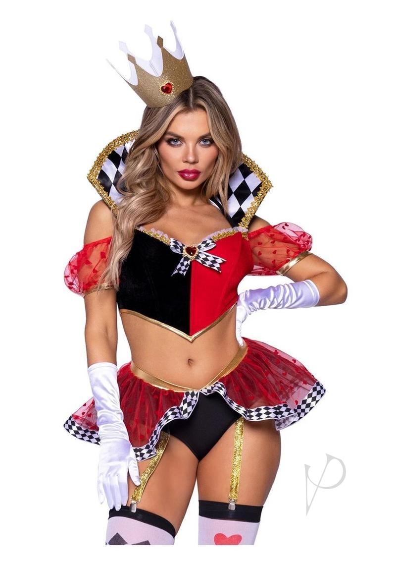 Wicked Wonderland Qn 3pc Md Blk/rd(sale)