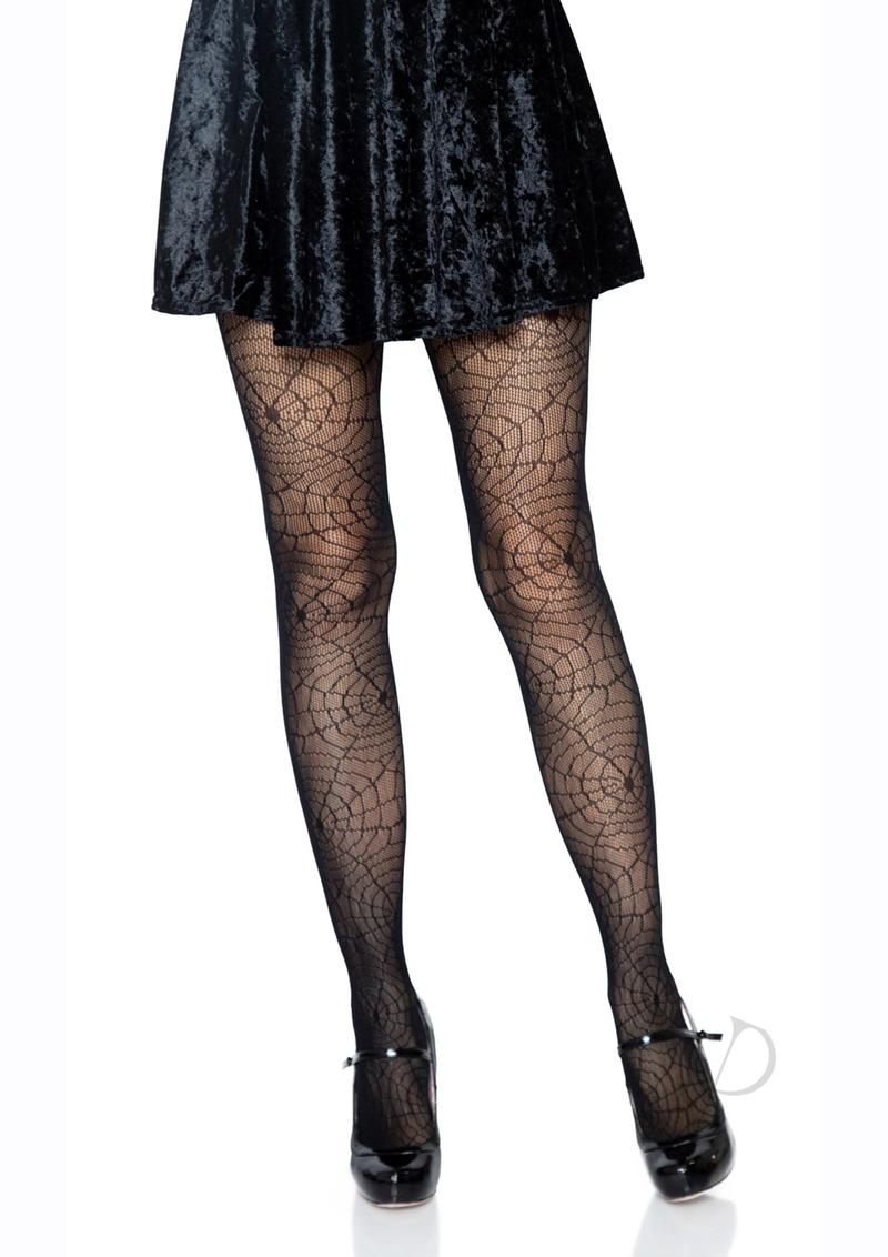 Spider Lace Pantyhose Os Black(spec)
