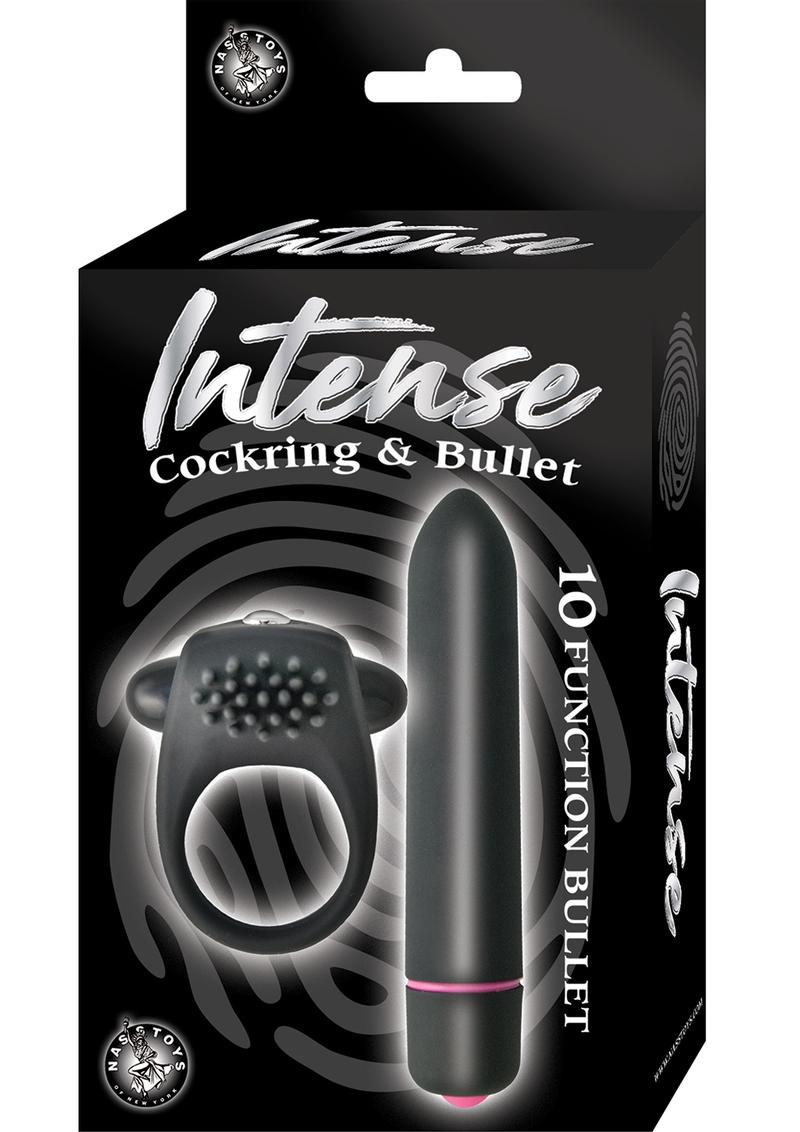 Intense Cockring and Bullet Black