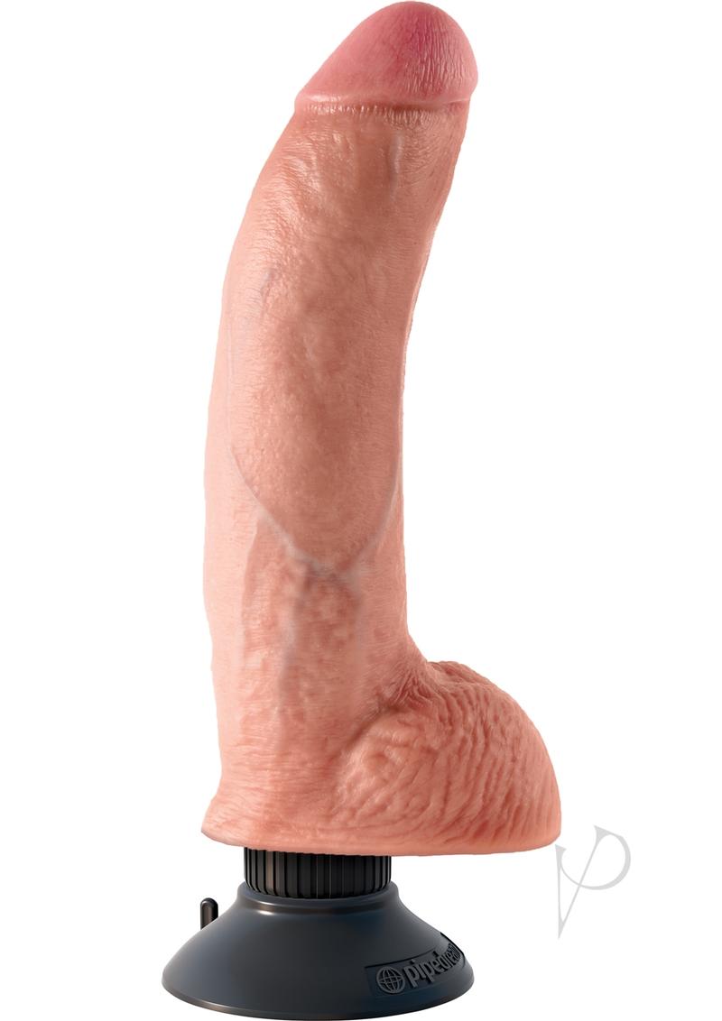 Kc 9 Vibrating Cock W Balls Flesh(disc)