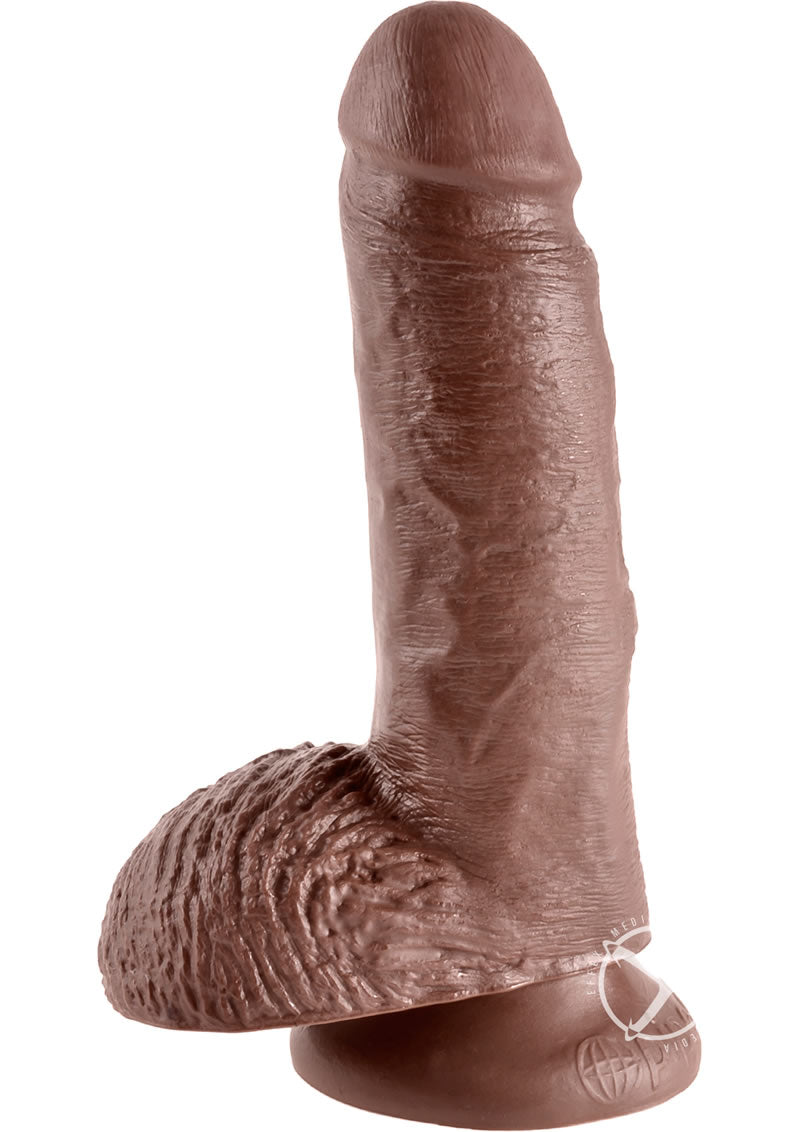Kc 7 Cock W/balls Brown