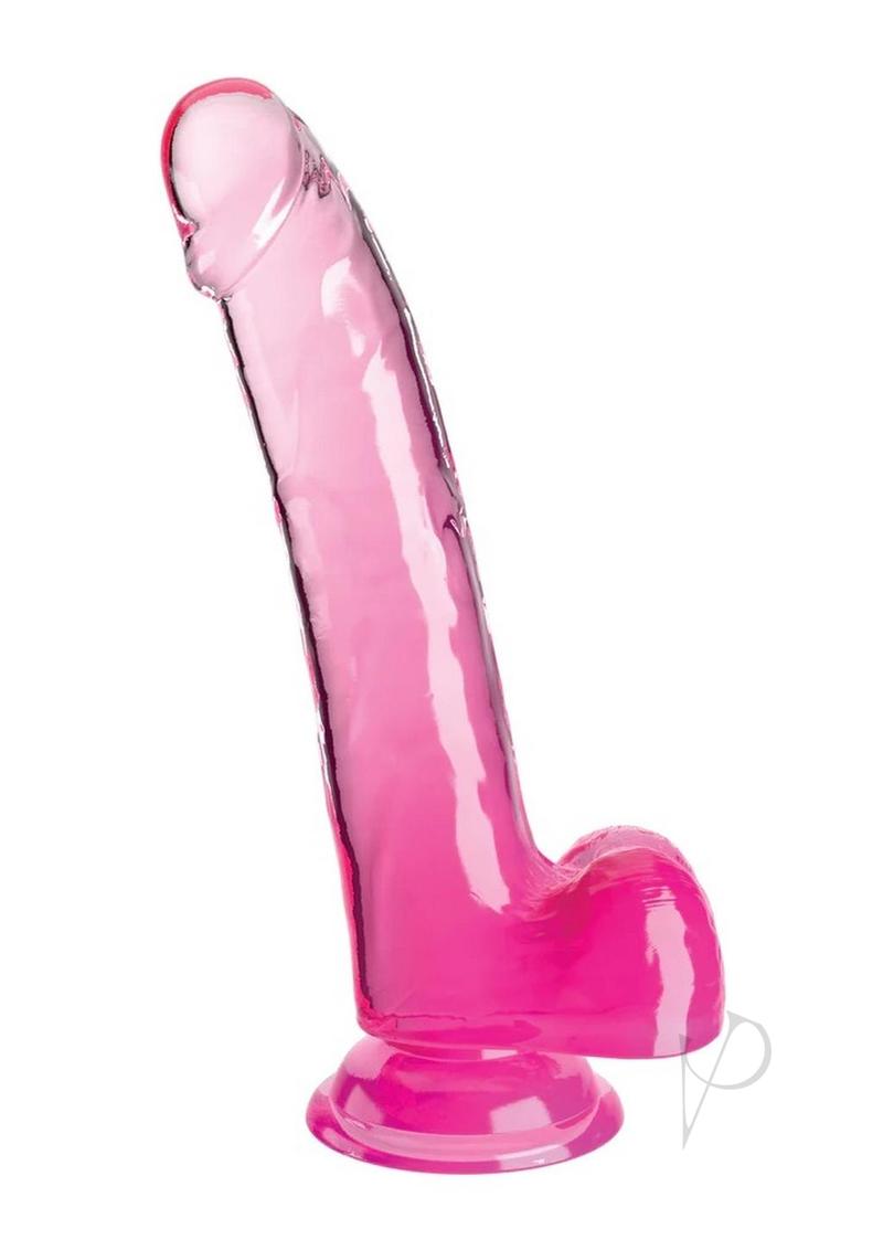 Kc 9 Cock Clear W/balls Pink