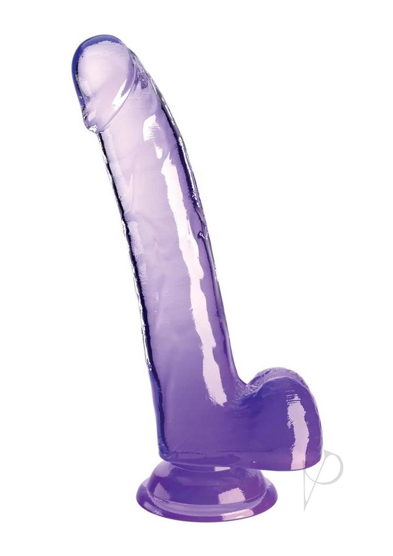 Kc 9 Cock Clear W/balls Purple