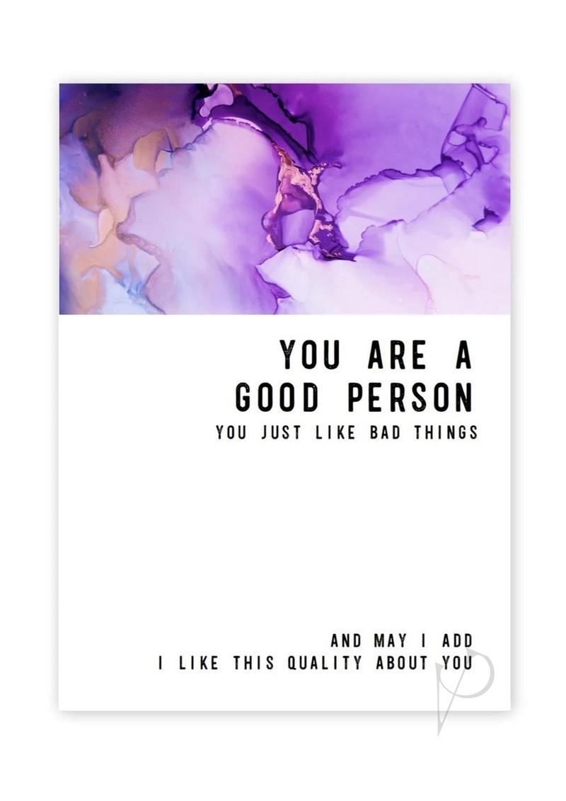 Good Person Bad Things Greeting Card