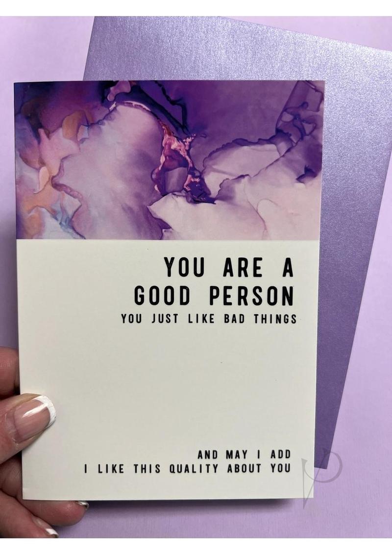 Good Person Bad Things Greeting Card