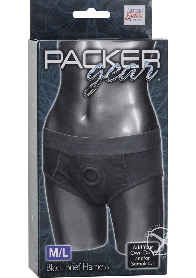 Packer Gear Black Brief Harness M/l