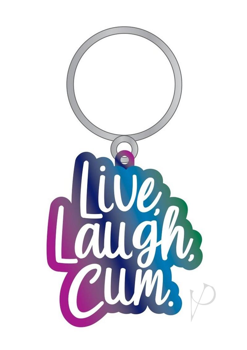 Live Laugh Cum Keychain