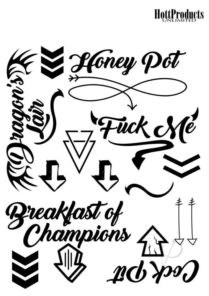 Adult Tattoos Assorted Pack