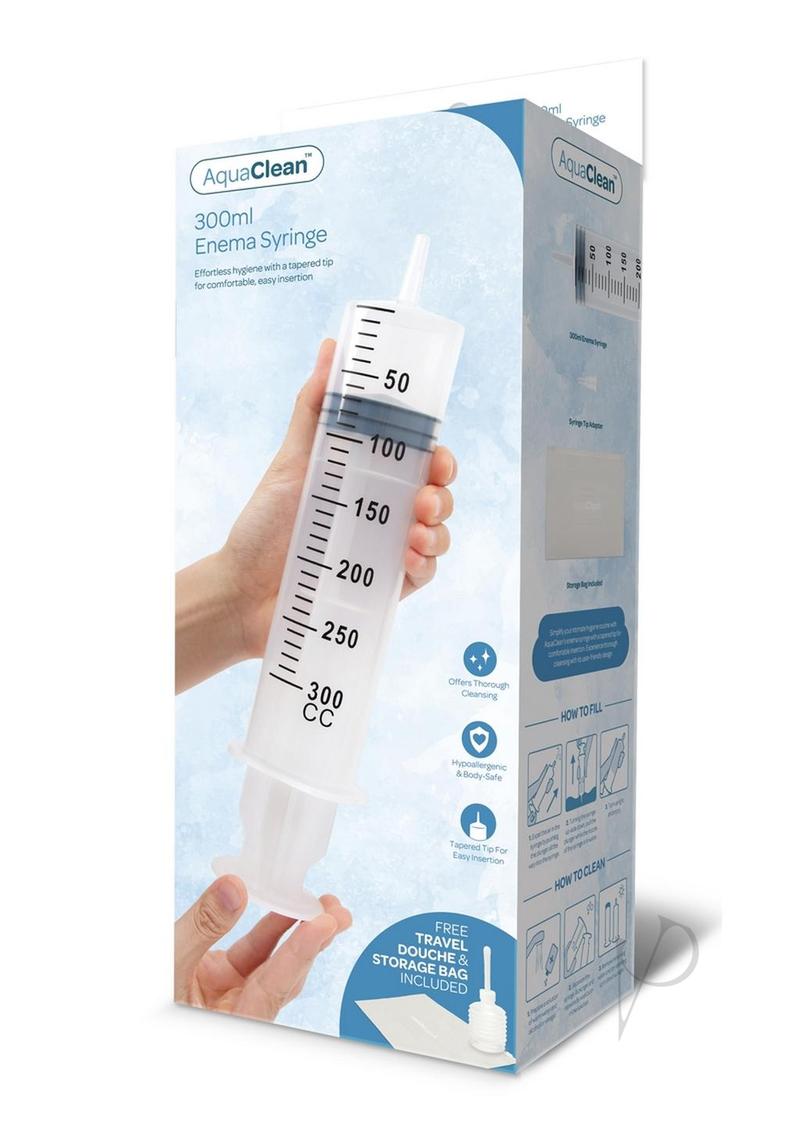 Aquaclean 300cc Enema Syringe Clear