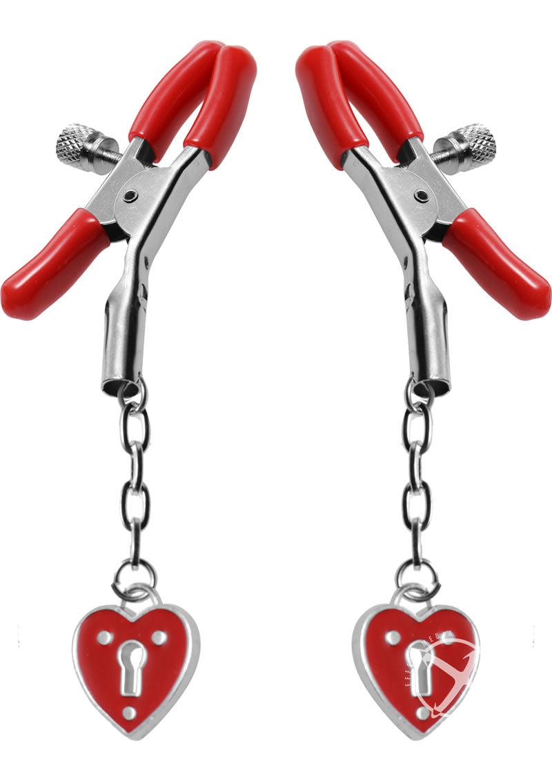 Msct Charmed heart Pdlck Nip Clamp