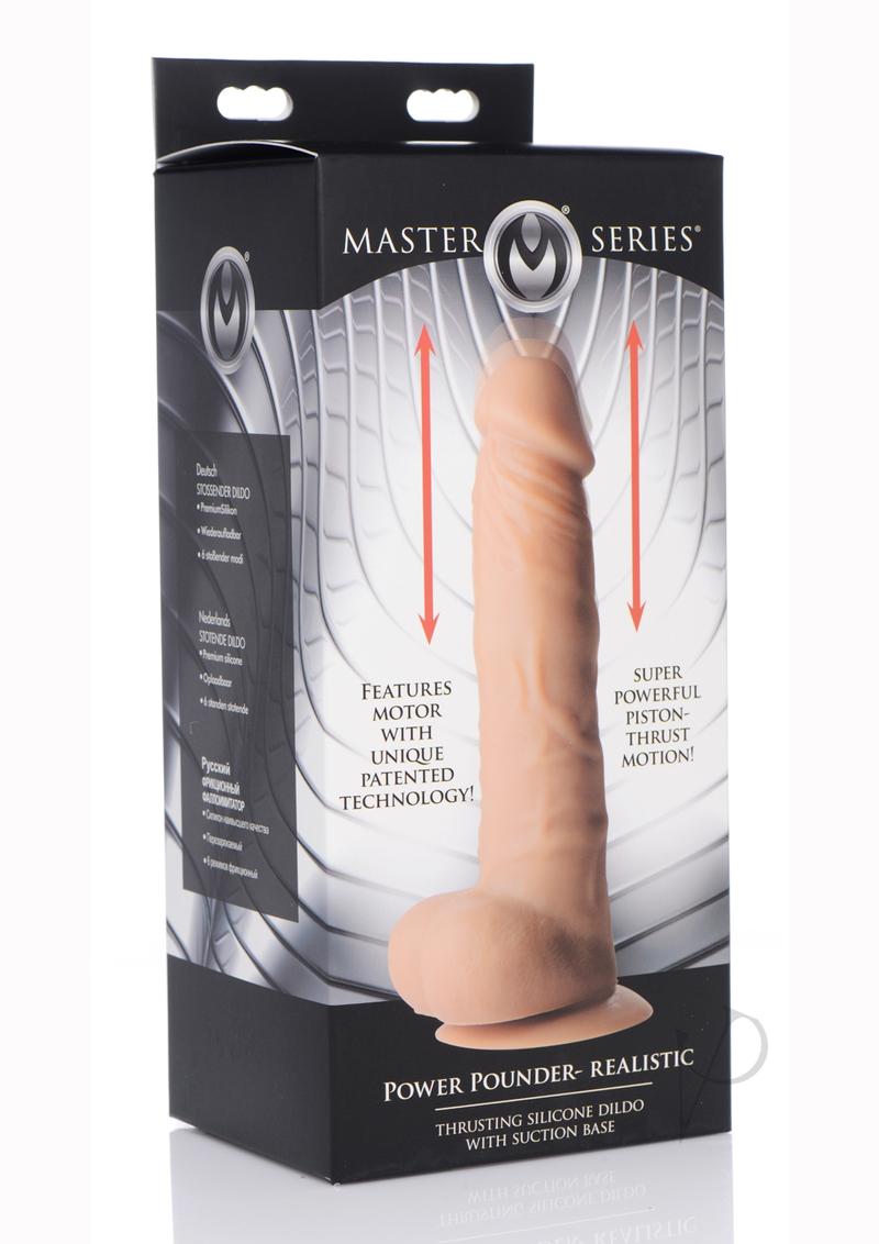 Ms Power Pounder Thrusting Dildo Tan