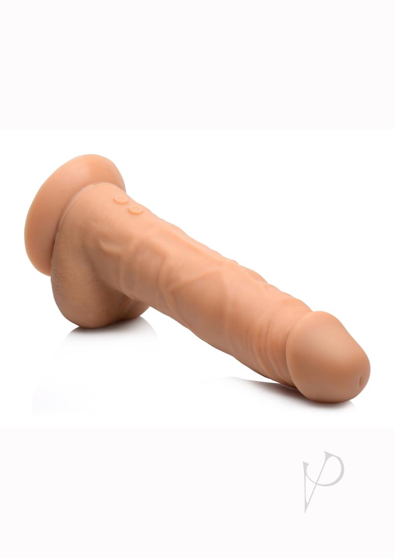 Ms Power Pounder Thrusting Dildo Tan