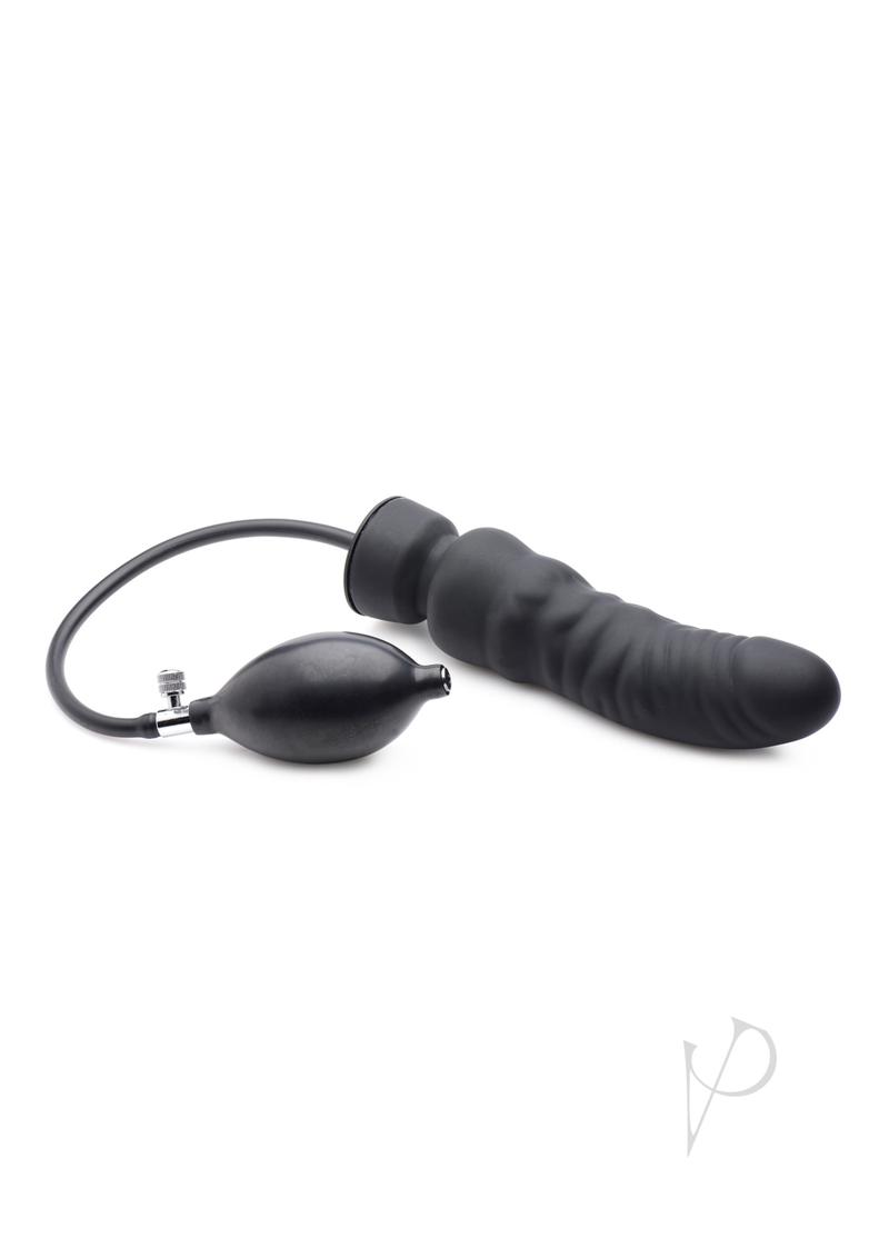 Ms Dick Spand Inflate Dildo Black