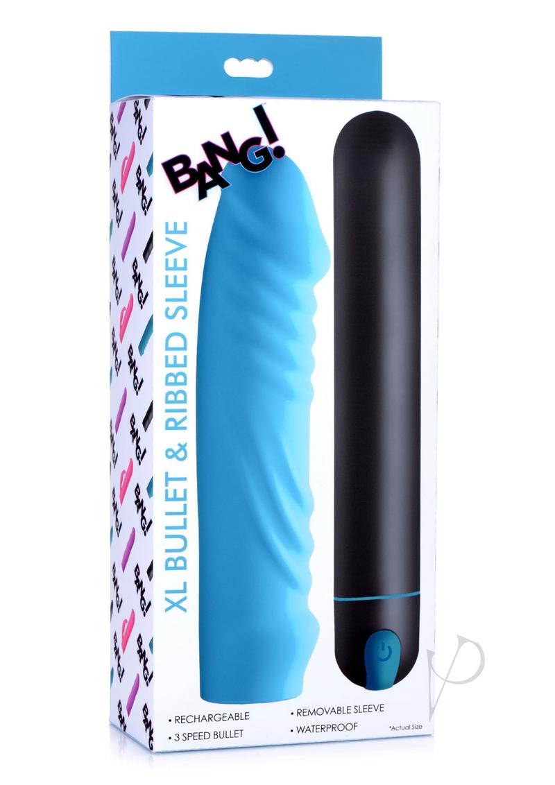Bang Xl Bullet and Ribbed Sleeve Blue