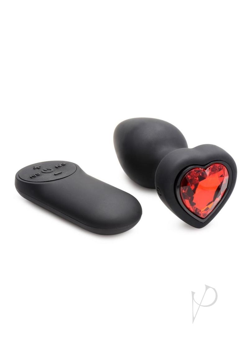 Booty Sparks Red Heart Plug W/remote Sm