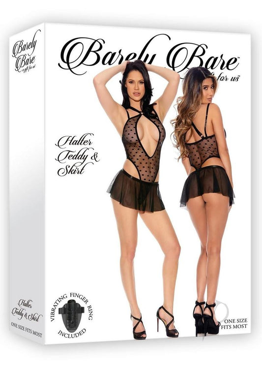 Barely B Halter Teddy Skirt Black(spec)