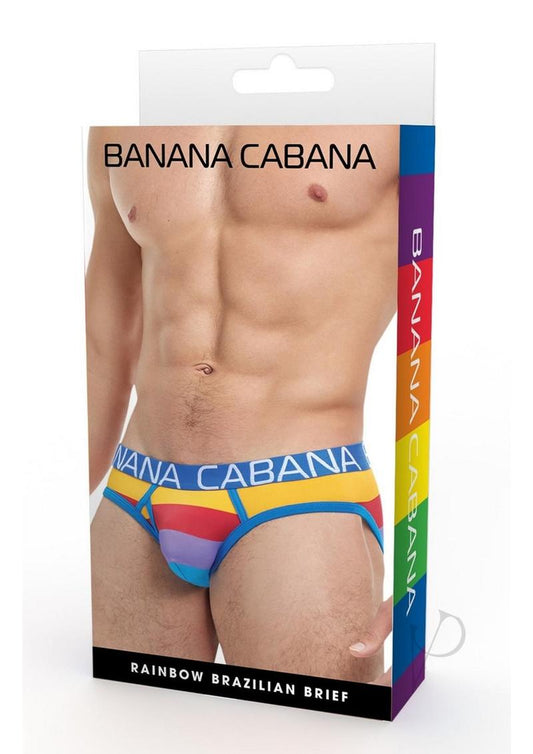 Banana Cabana Brief Md/lg Rainbow