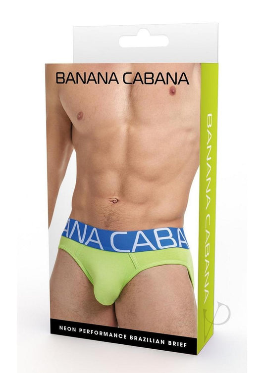 Banana Cabana Neon Briefi Md/lg Green