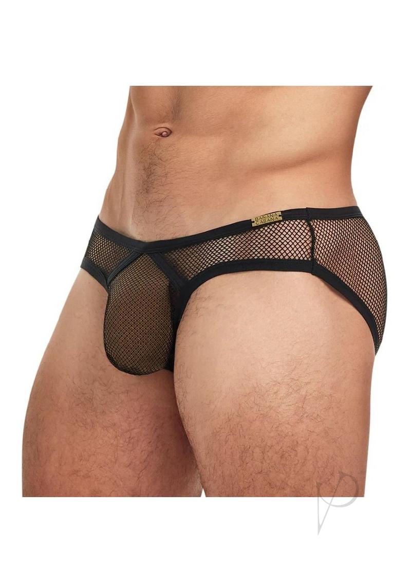 Banana Cabana Bikini Mesh Md/lg Black