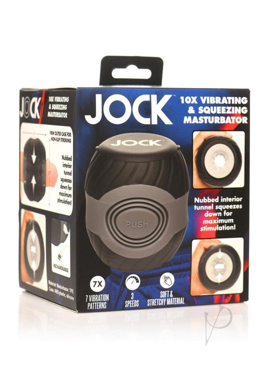Jock Vibe Squeeze Masturbator Black