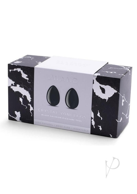Le Wand Crystal Yoni Eggs Blk Obsidian