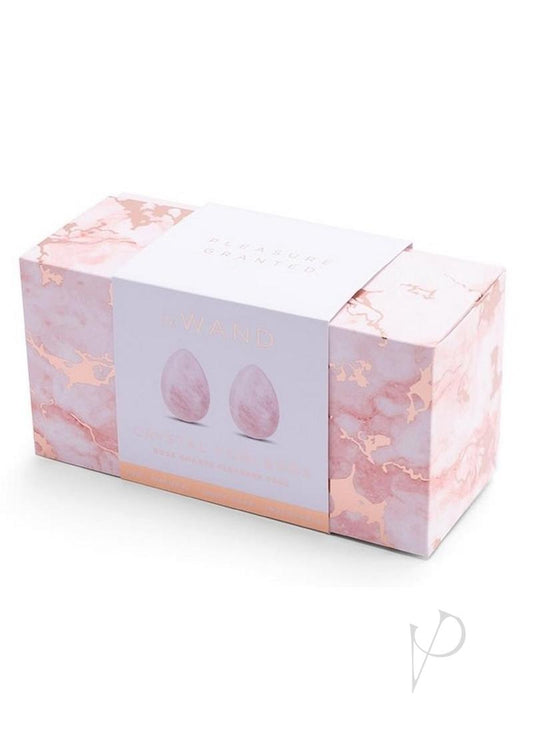 Le Wand Crystal Yoni Eggs Rose Qtz