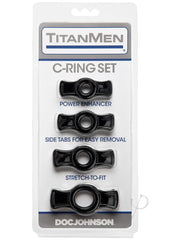 Titanmen Cock Ring Set Black