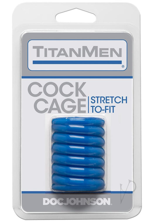 Titanmen Cock Cage Blue