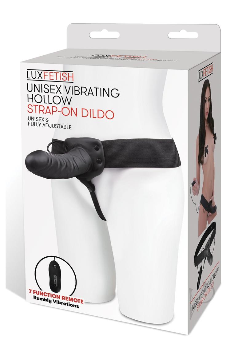 Lux F Unisex Vibe Hollow Strap On Dildo