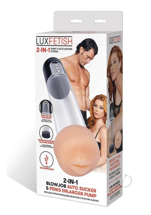 Lux F 2n1 Blowjob Sucker Penis Pump