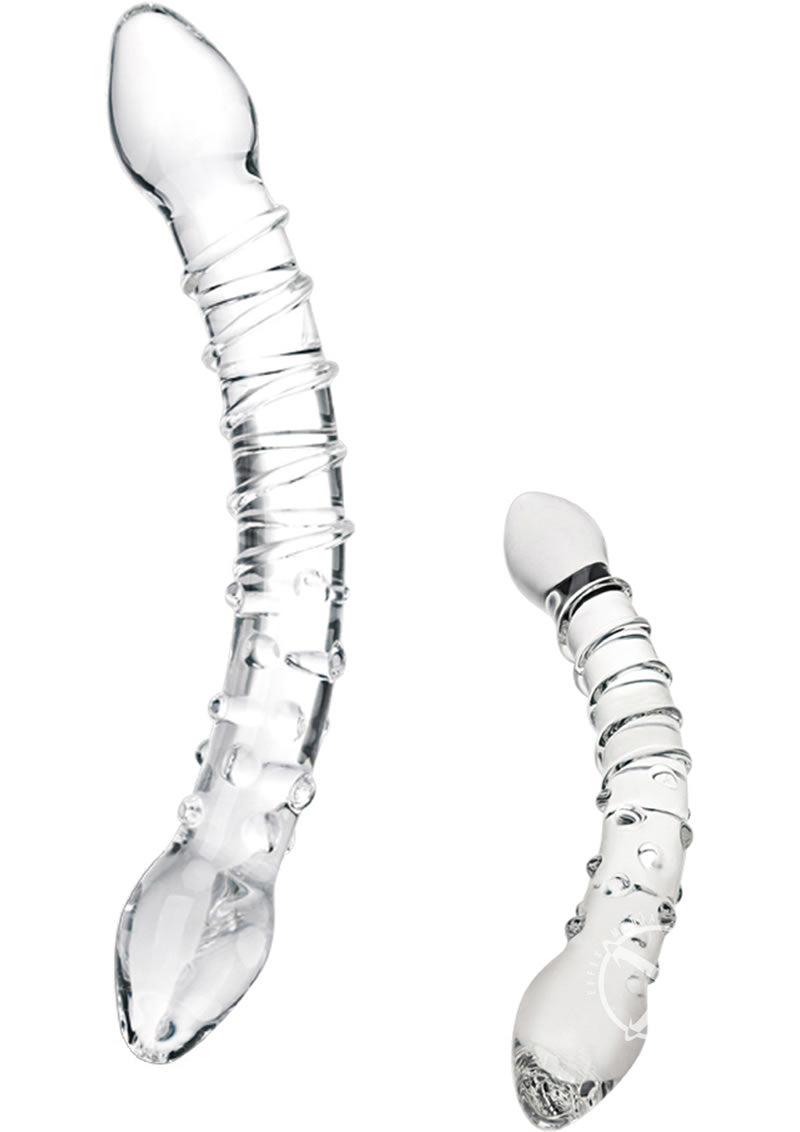 Double Trouble Glass Dildo
