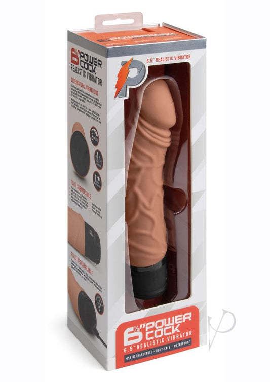 Pc Realistic Vibrator 6.5 Mocha