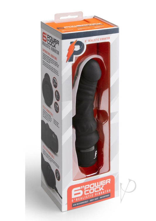 Pc Realistic Vibrator 6 Black