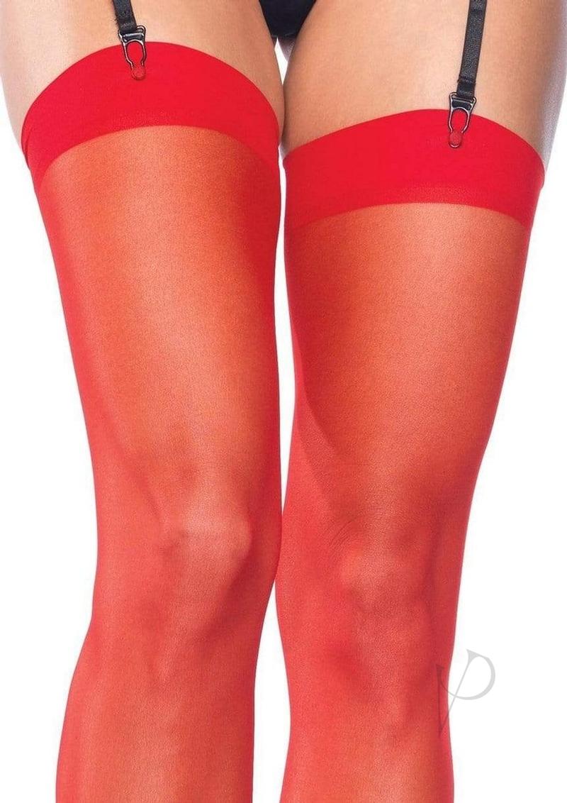 Sheer Stocking Os Red