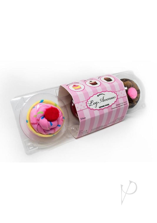 Cupcake Socks Sets 3pk Multicolor(sale)