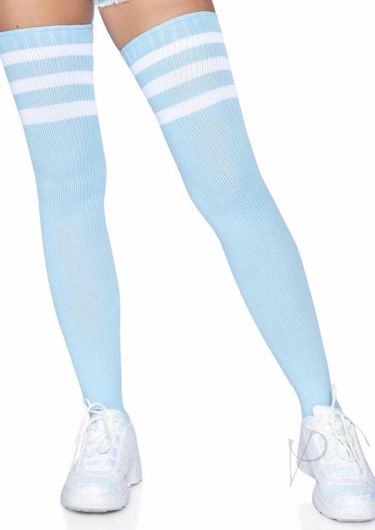 Athlete Thigh Hi 3 Stripe Top Os Lt Blu