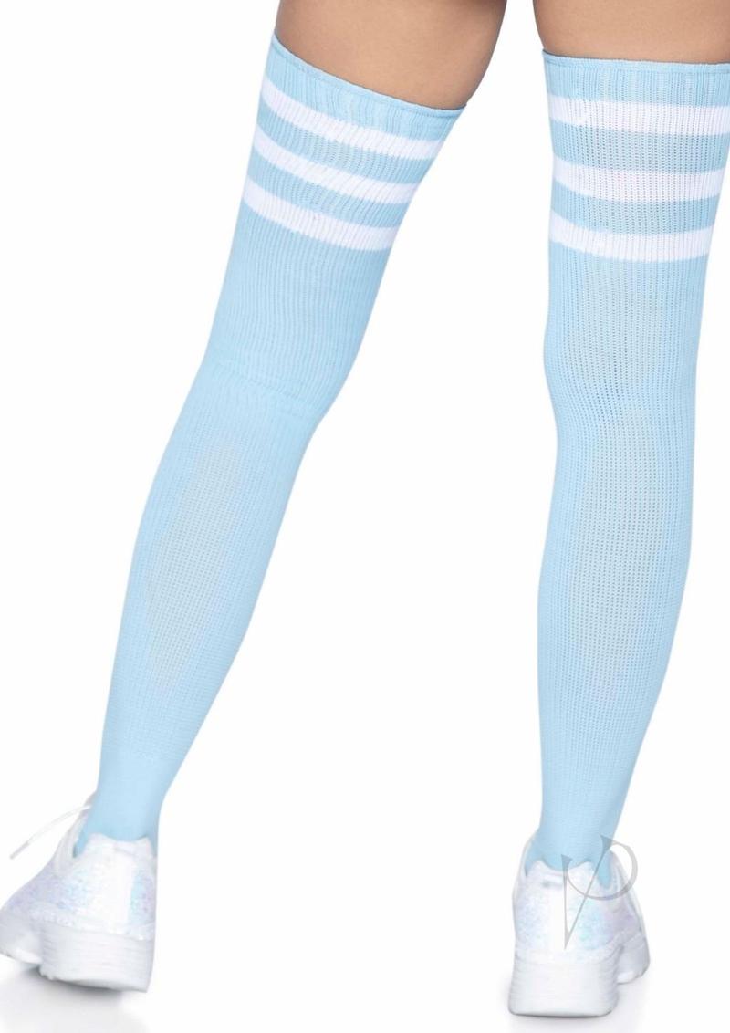 Athlete Thigh Hi 3 Stripe Top Os Lt Blu