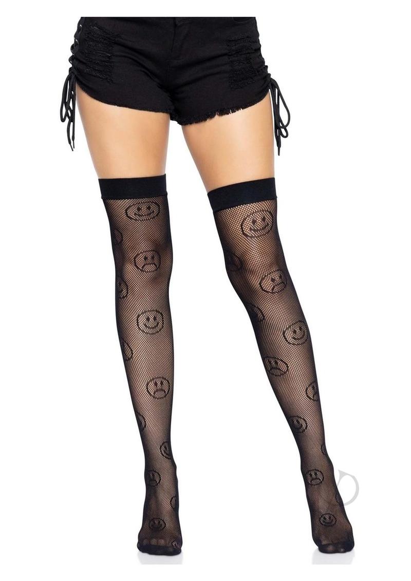 Mood Swing Fishn Thigh High Os Blk(sale)