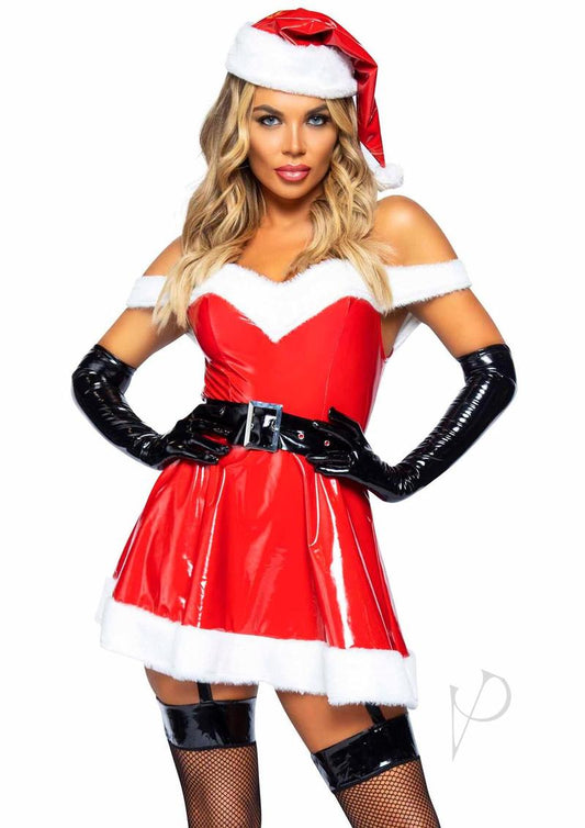 Naughty Sant Vin Dr 3pc Lg Red/wht(sale)