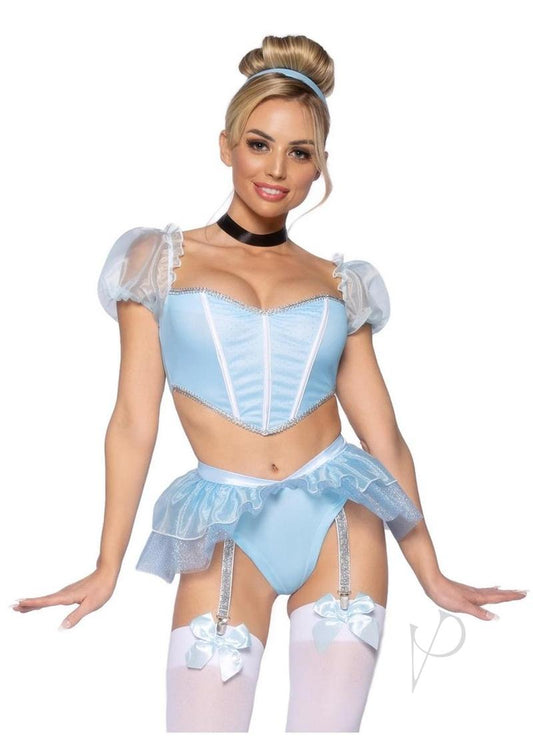 Glass Slipper Cinderela 4pc Sm Blu(sale)