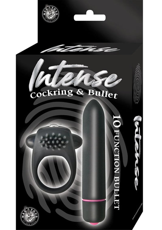 Intense Cockring and Bullet Black