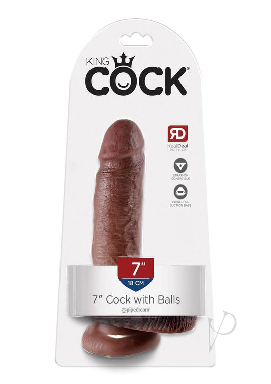 Kc 7 Cock W/balls Brown